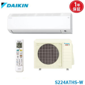 エアコン 6畳 S224ATHS-W ダイキン スゴ暖 ホワイト  2024年モデル (取り寄せ品) (/S224ATHS-W/)